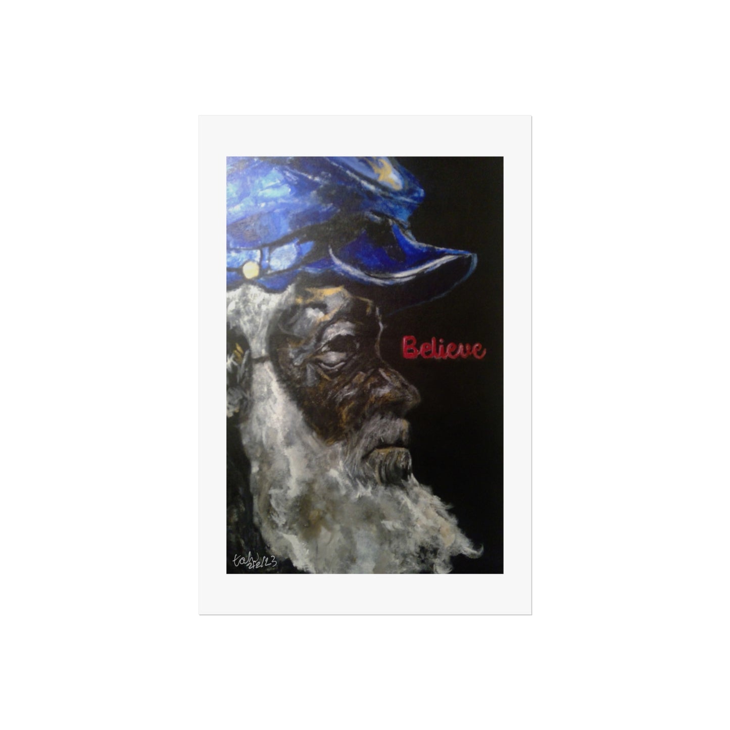 Inspirational Fine Art Poster - 'Believe' - Unique Wall Decor for Home and Office
