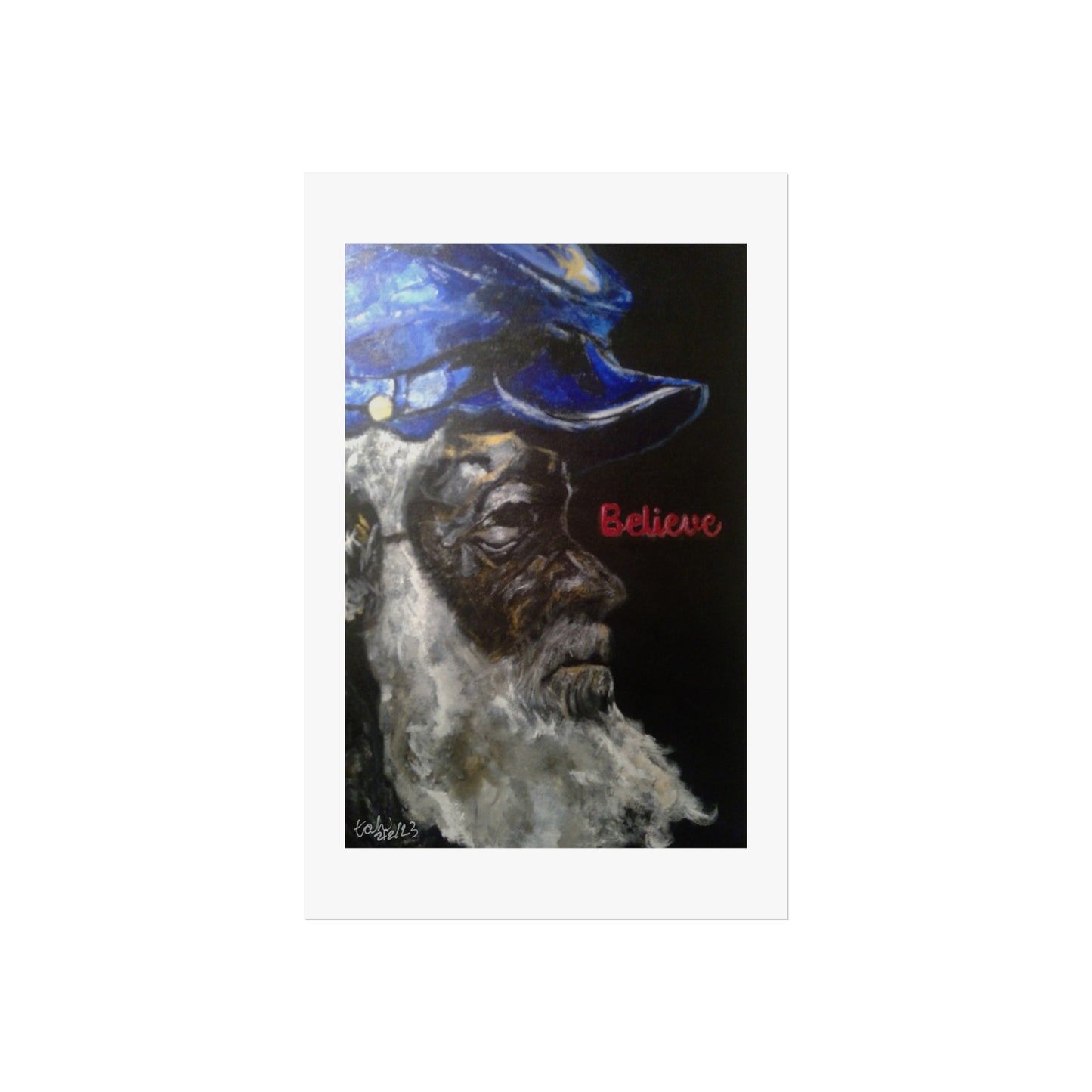 Inspirational Fine Art Poster - 'Believe' - Unique Wall Decor for Home and Office