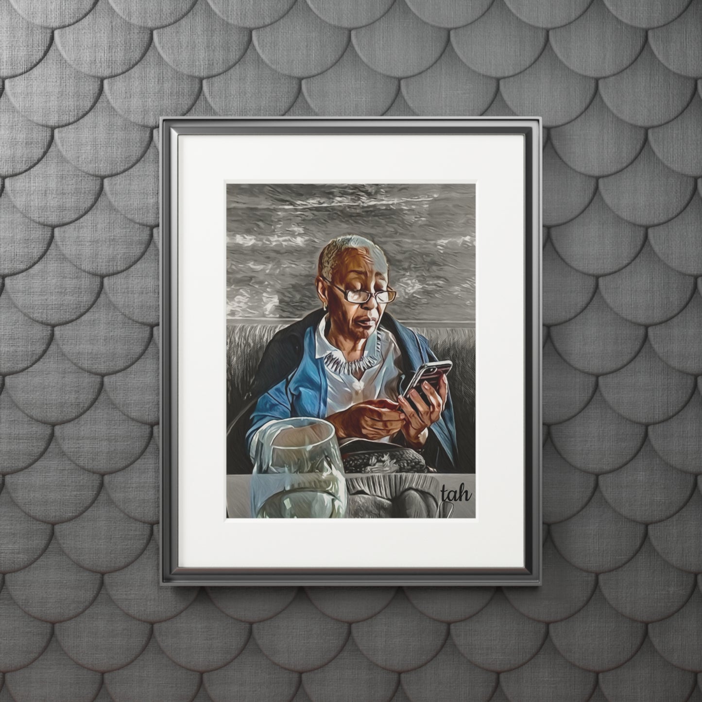 The Sophisticated Woman artist tah Thoughtful Fine Art Print |