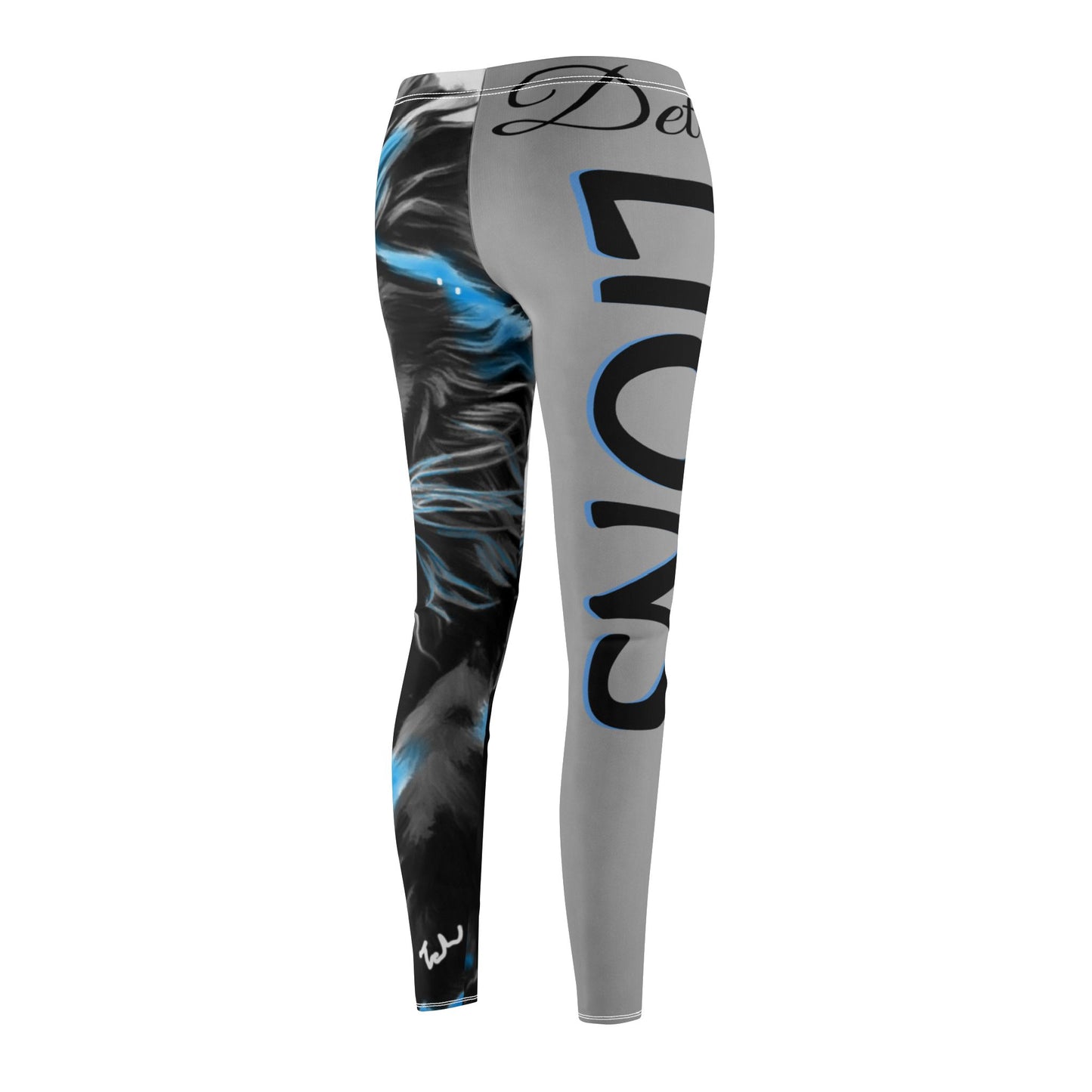 Detroit Lions Women's Leggings - Comfy & Soft All-Over Print Design. Designed by a Woman for a Woman. Artist tah