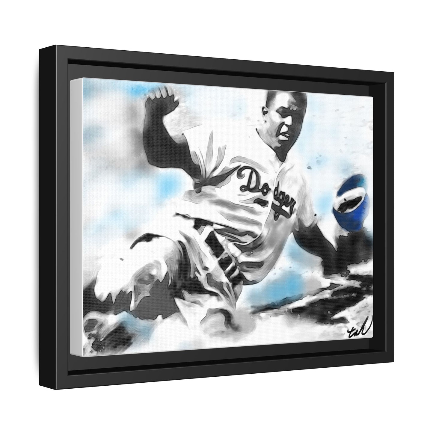 Honoring Baseball Player Jackie Robinson, artist tah