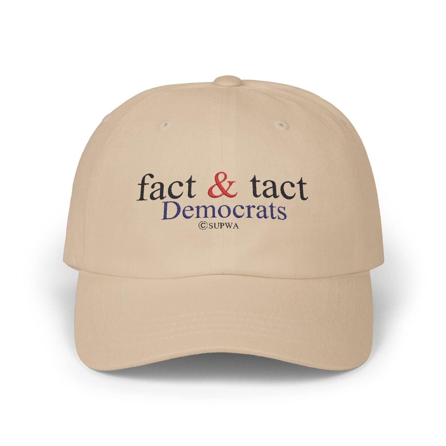 The Fact and Tact Cap from We The People Collective organization light colors