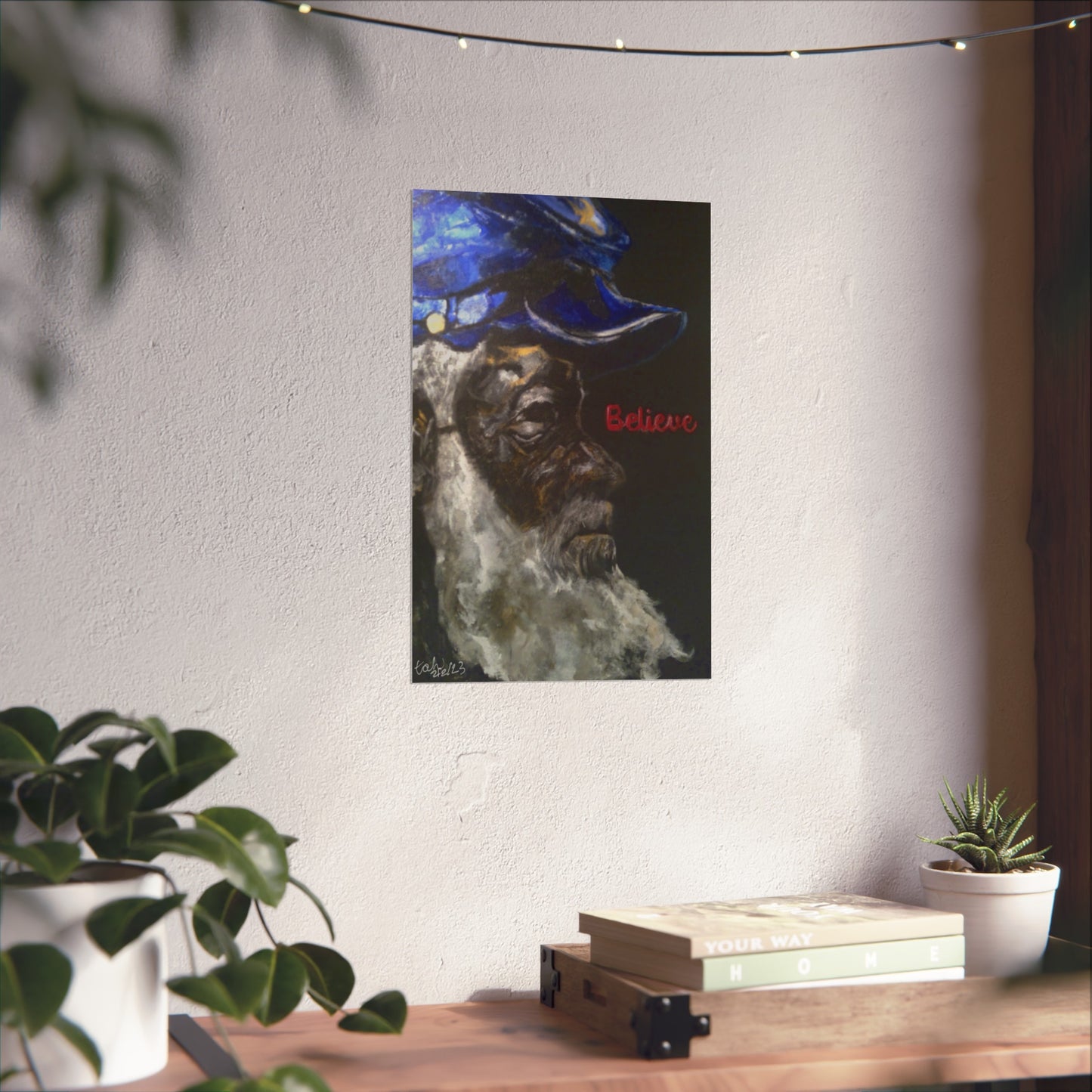 Inspirational Fine Art Poster - 'Believe' - Unique Wall Decor for Home and Office