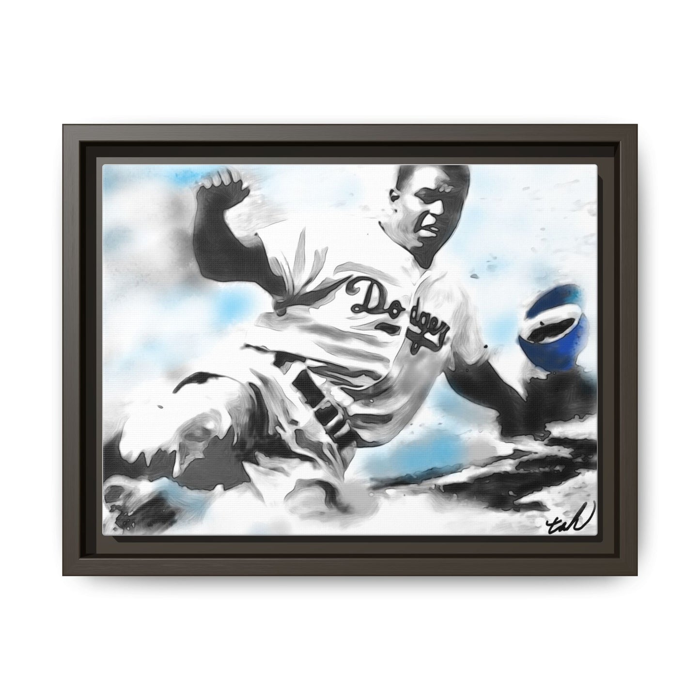 Honoring Baseball Player Jackie Robinson, artist tah