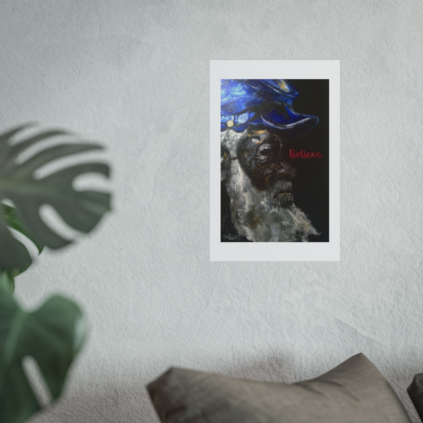 Inspirational Fine Art Poster - 'Believe' - Unique Wall Decor for Home and Office