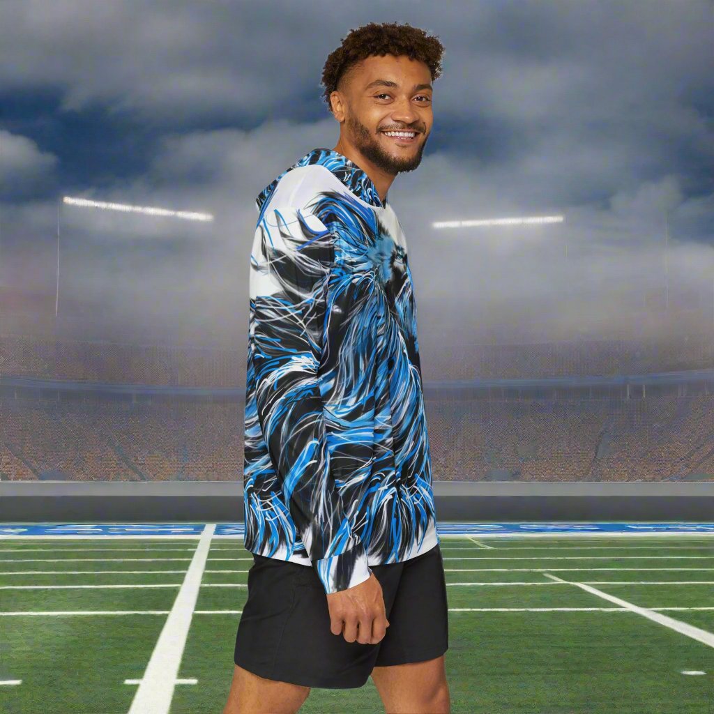 L Hoodie - Detroit Lions NFC North Division Champions - Men's Sports Warmup