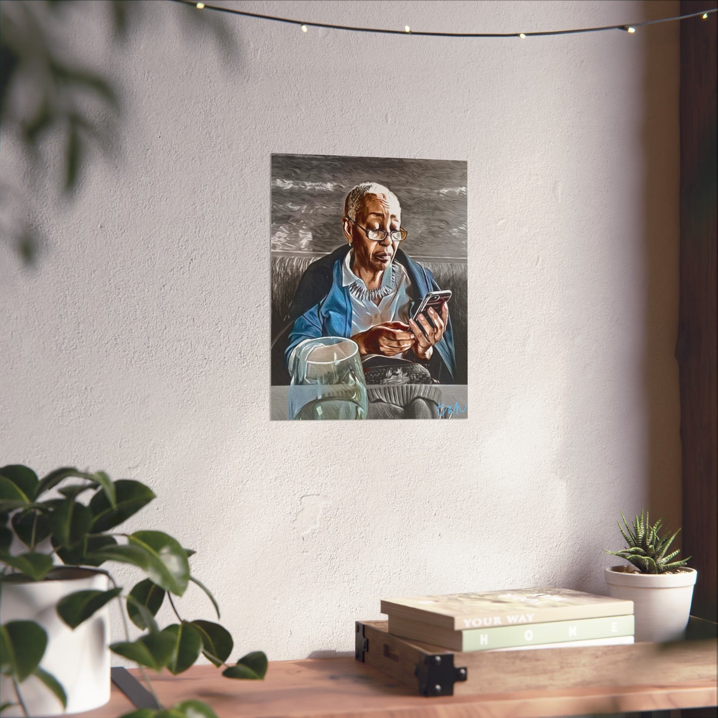 Sophisticated Woman. Thoughtful Moments Fine Art Poster - Cozy Home Decor for Art Lovers