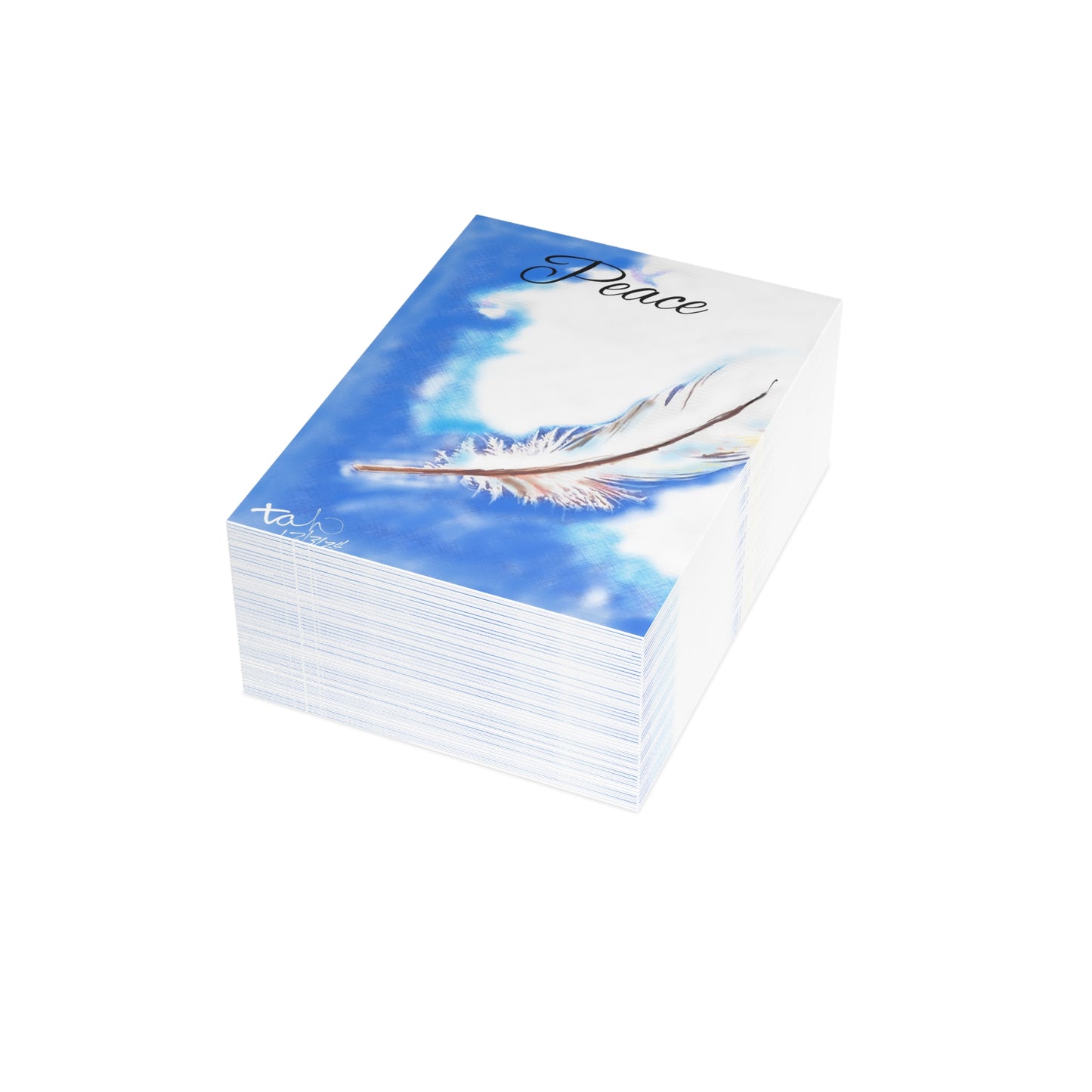 Peace & Gratitude Postcard Bundle with Envelopes designed by tah