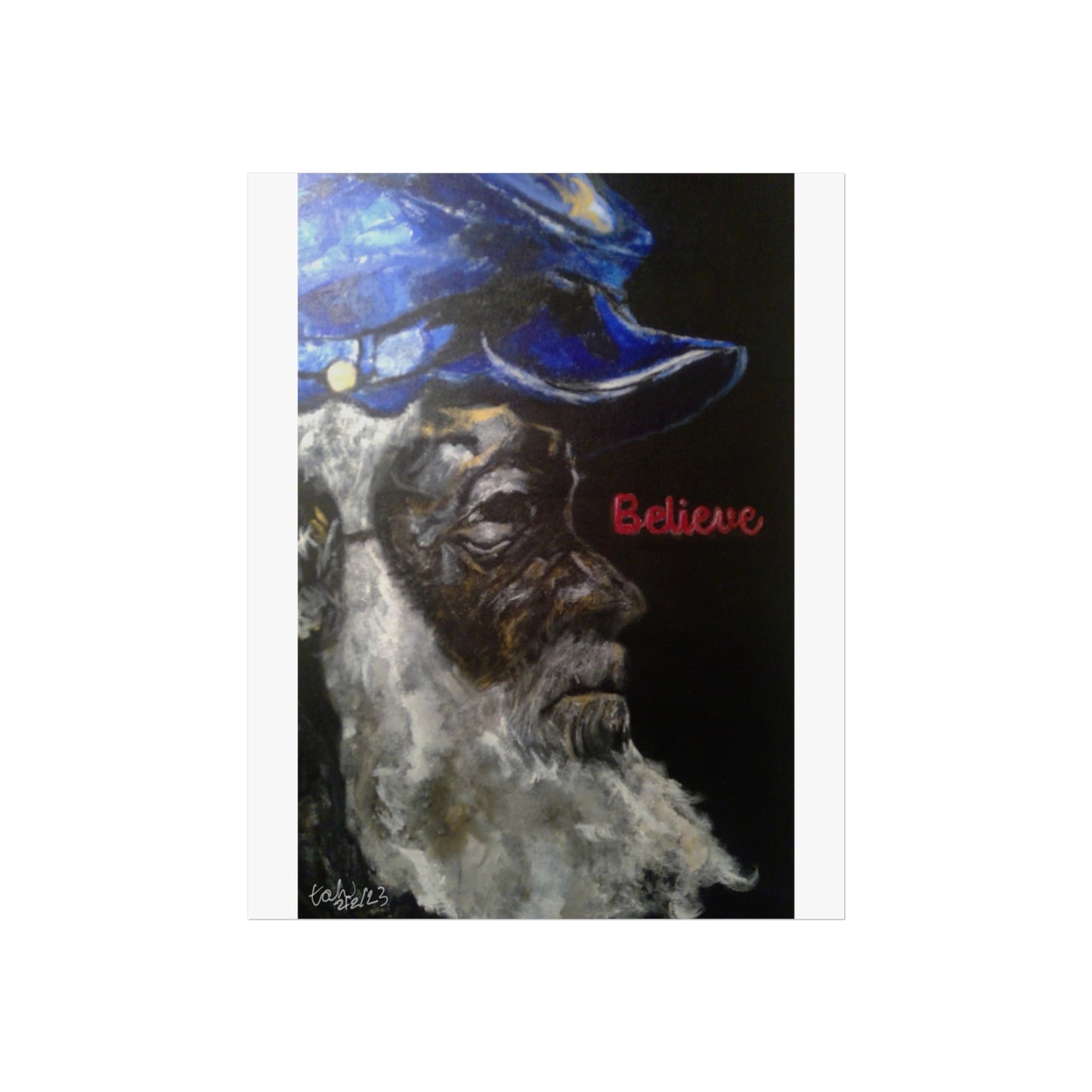 Inspirational Fine Art Poster - 'Believe' - Unique Wall Decor for Home and Office