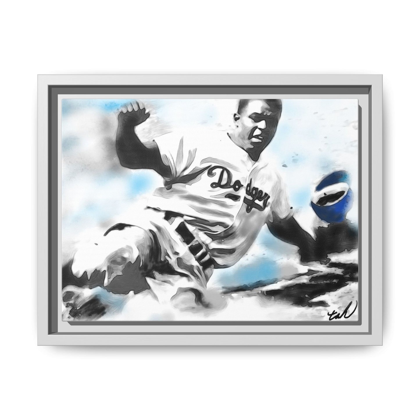 Honoring Baseball Player Jackie Robinson, artist tah