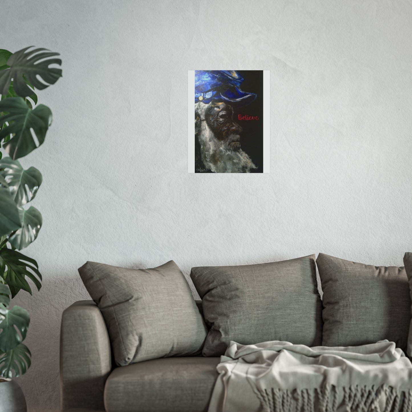 Inspirational Fine Art Poster - 'Believe' - Unique Wall Decor for Home and Office