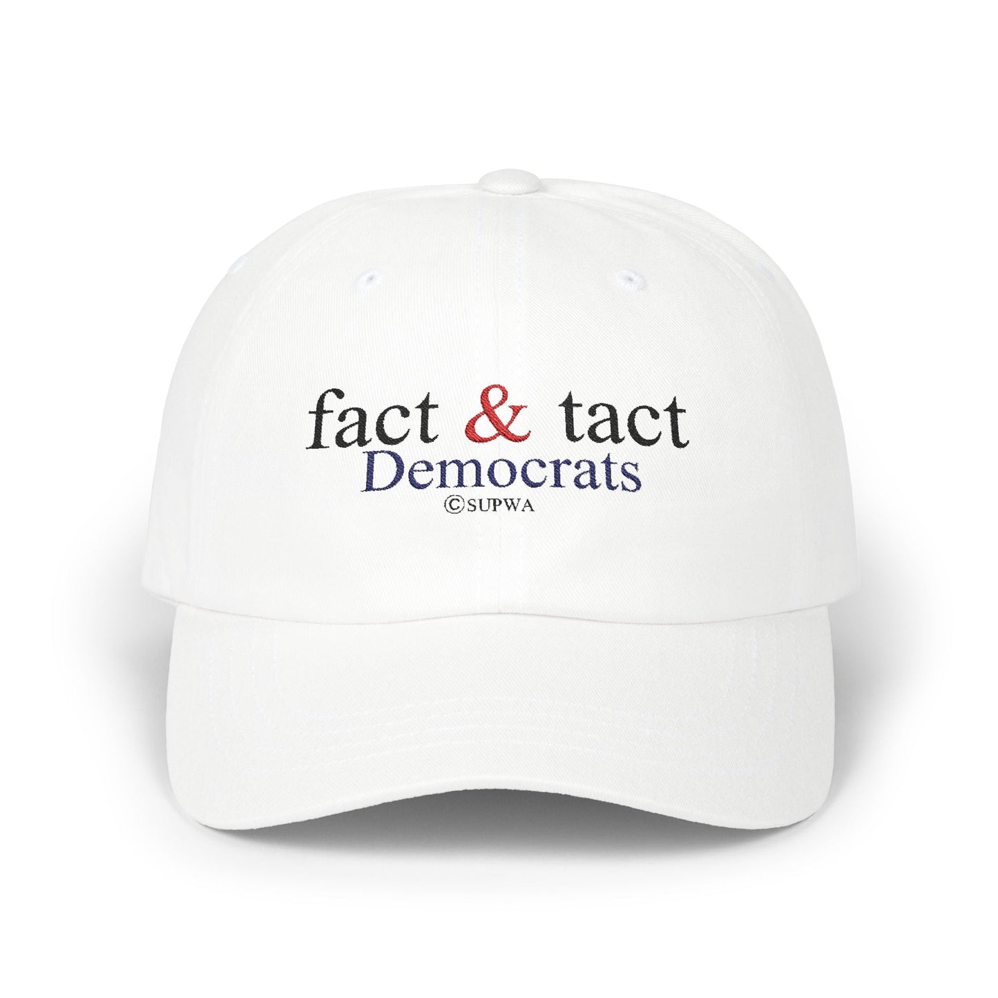 The Fact and Tact Cap from We The People Collective organization light colors