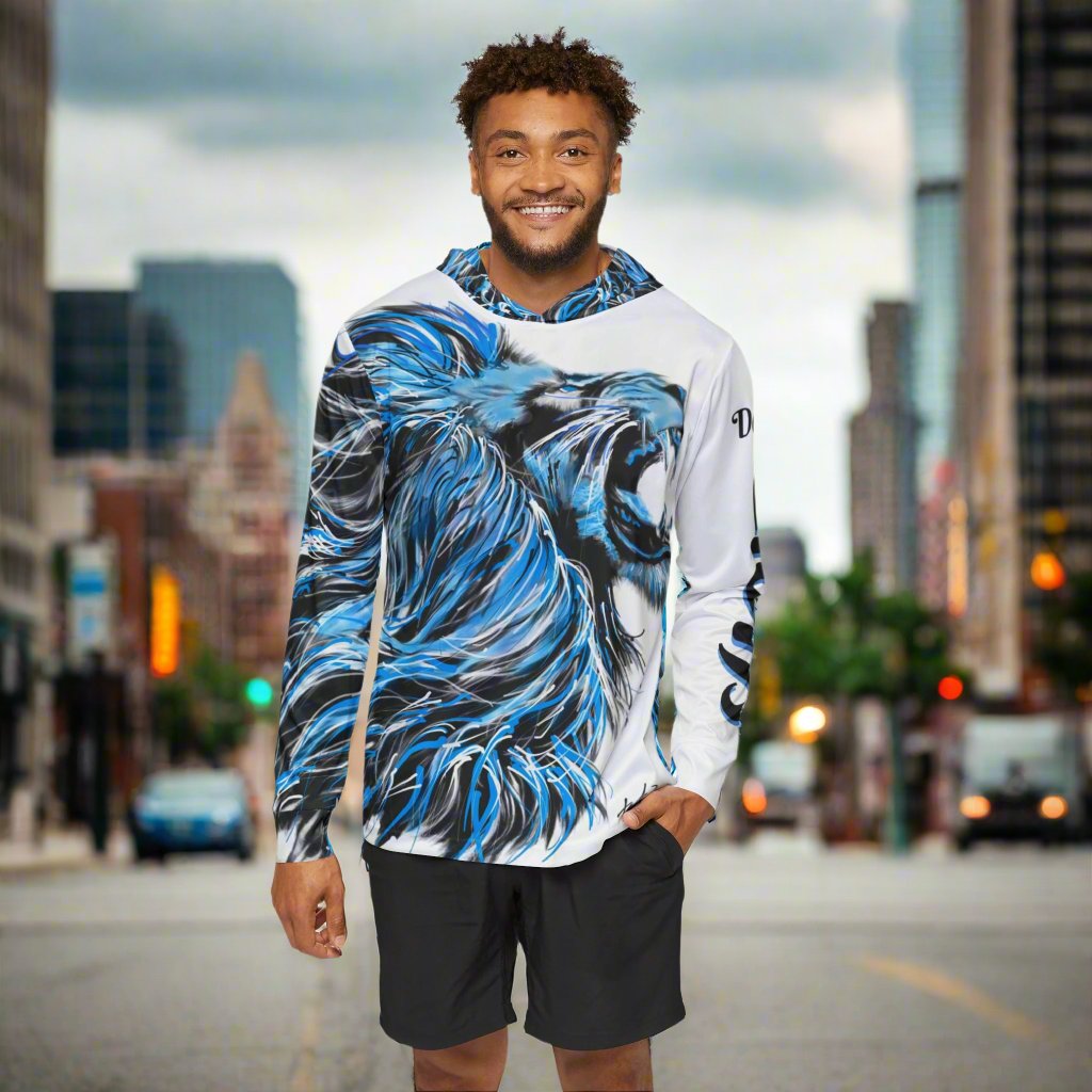 L Hoodie - Detroit Lions NFC North Division Champions - Men's Sports Warmup