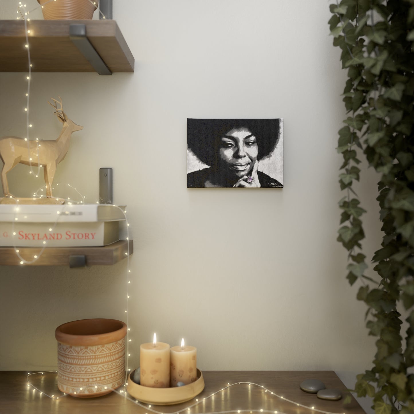 Honoring a touch of class Ms. Roberta Flack Canvas art by tah