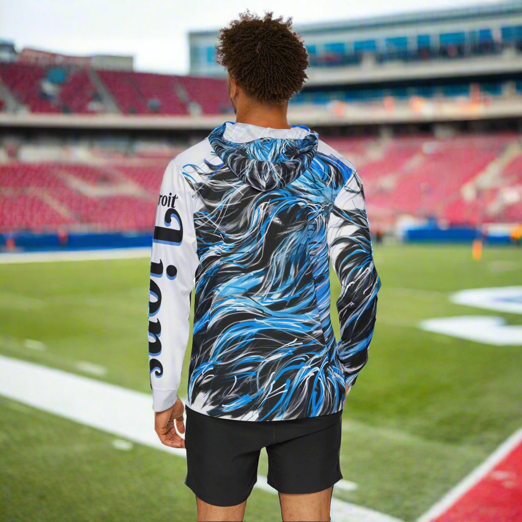 L Hoodie - Detroit Lions NFC North Division Champions - Men's Sports Warmup