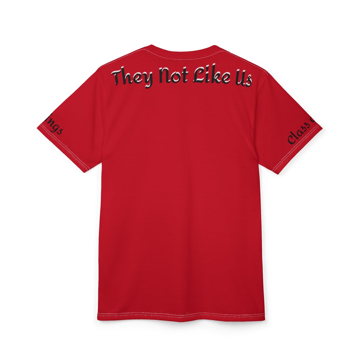 Tee - Straight Outta Flint, Michigan the Northern Vikings Unisex Cut & Sew Tee Color Red