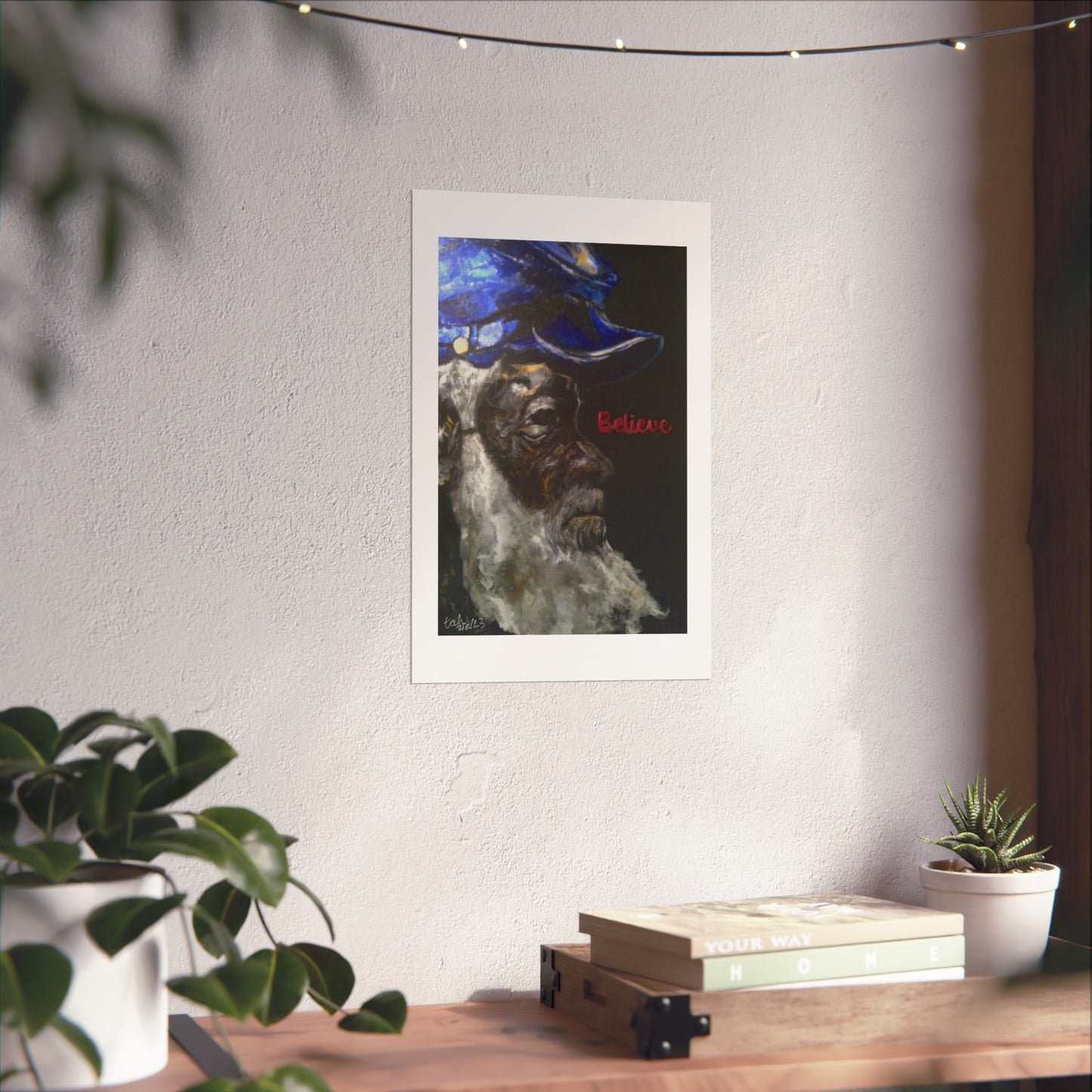 Inspirational Fine Art Poster - 'Believe' - Unique Wall Decor for Home and Office