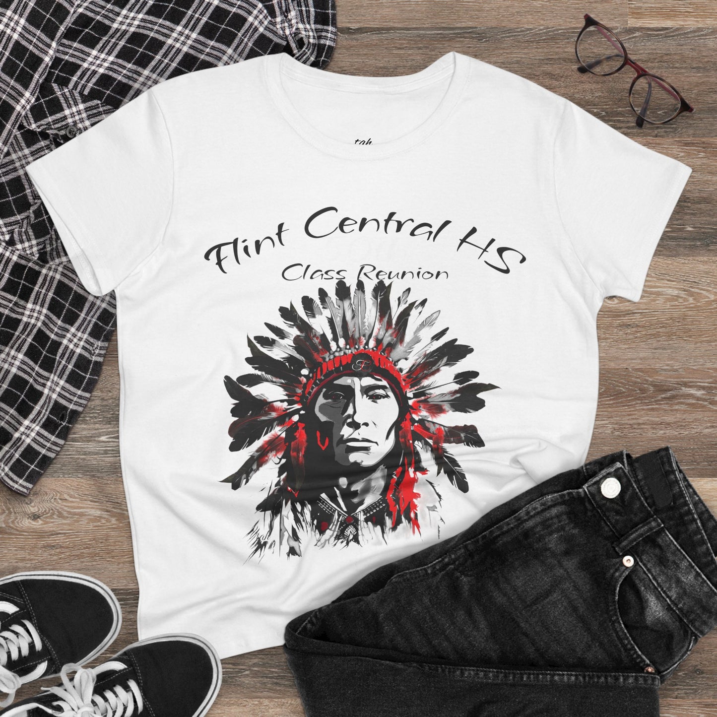 Debora's 50 years Straight Outta - Flint Central Indians High School 50 years Vibe Tee by tah