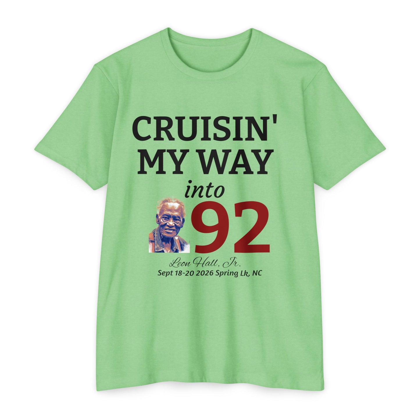 Cruisin' My Way into 92 Leon's Birthday T-Shirt Nothing on the back — 'Straight Outta 1934' Vintage Celebration Tee