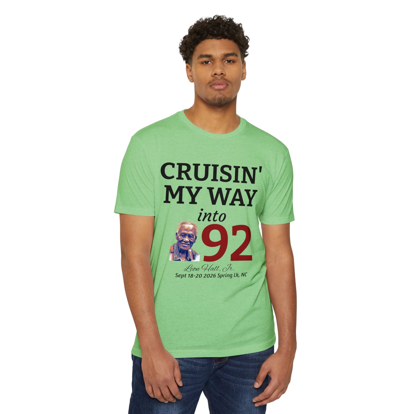 Cruisin' My Way into 92 Leon's Birthday T-Shirt — 'Straight Outta 1934' Vintage Celebration Tee