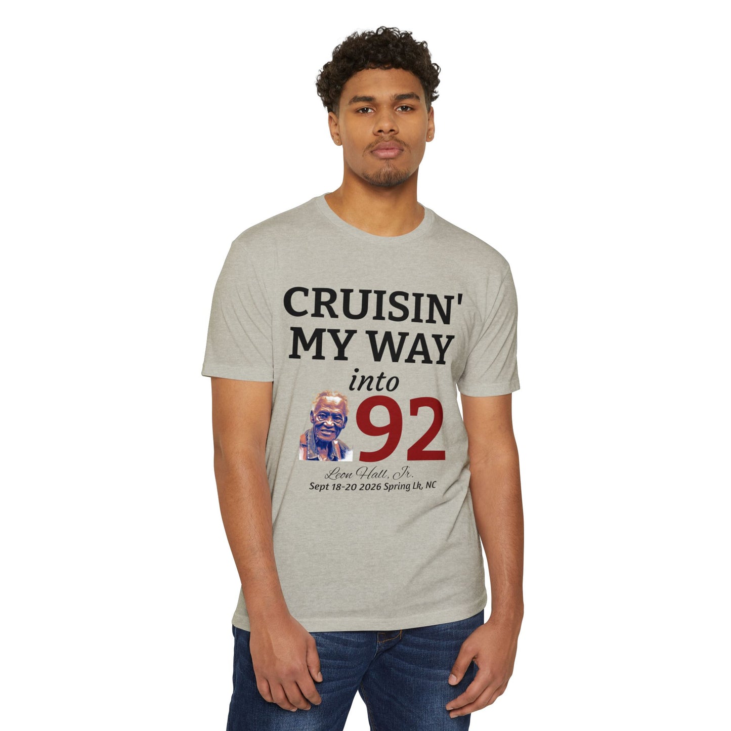 Cruisin' My Way into 92 Leon's Birthday T-Shirt Nothing on the back — 'Straight Outta 1934' Vintage Celebration Tee