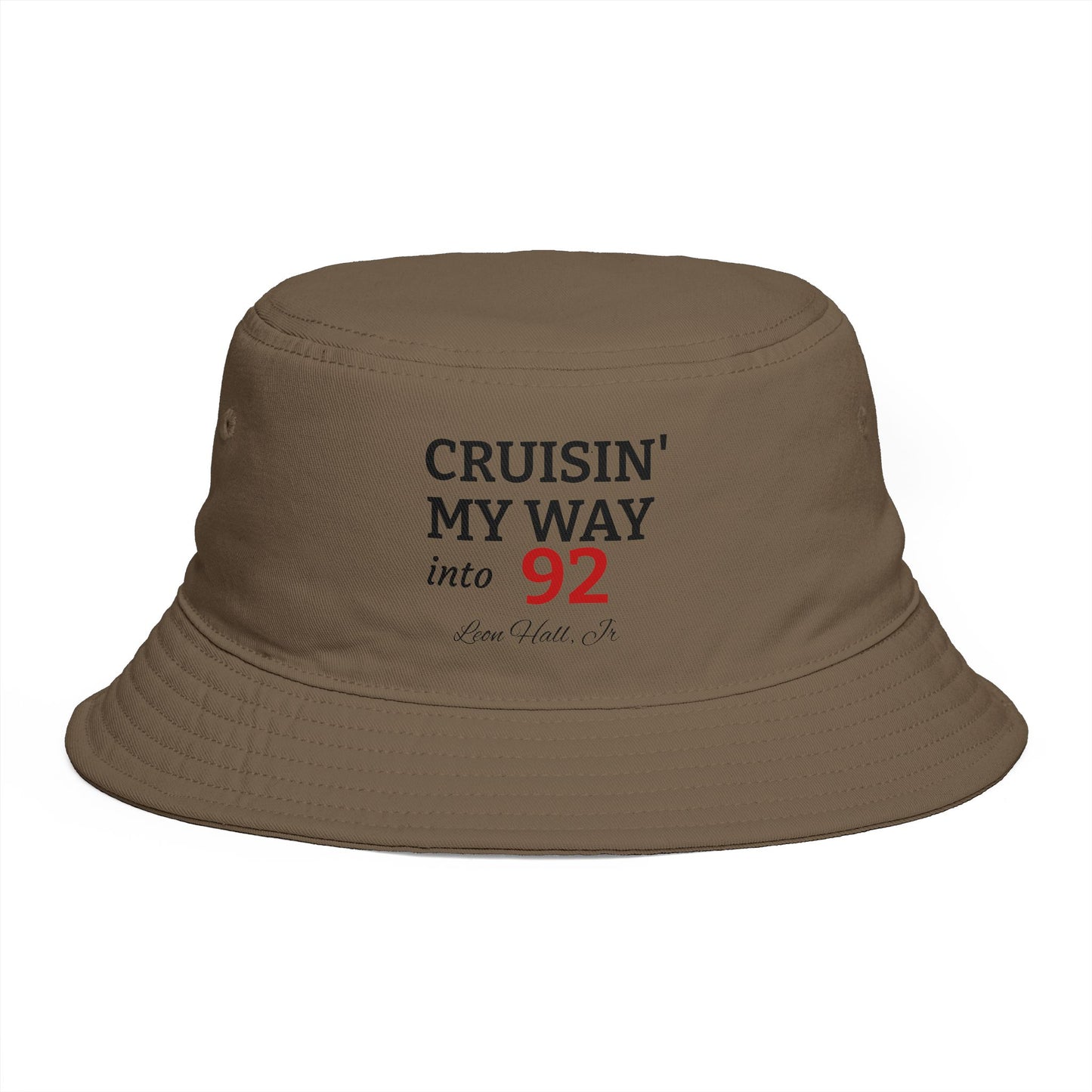 LeonJr, Cruisin' My Way Into 92 Bucket Hat — Vintage Summer Dad Hat
