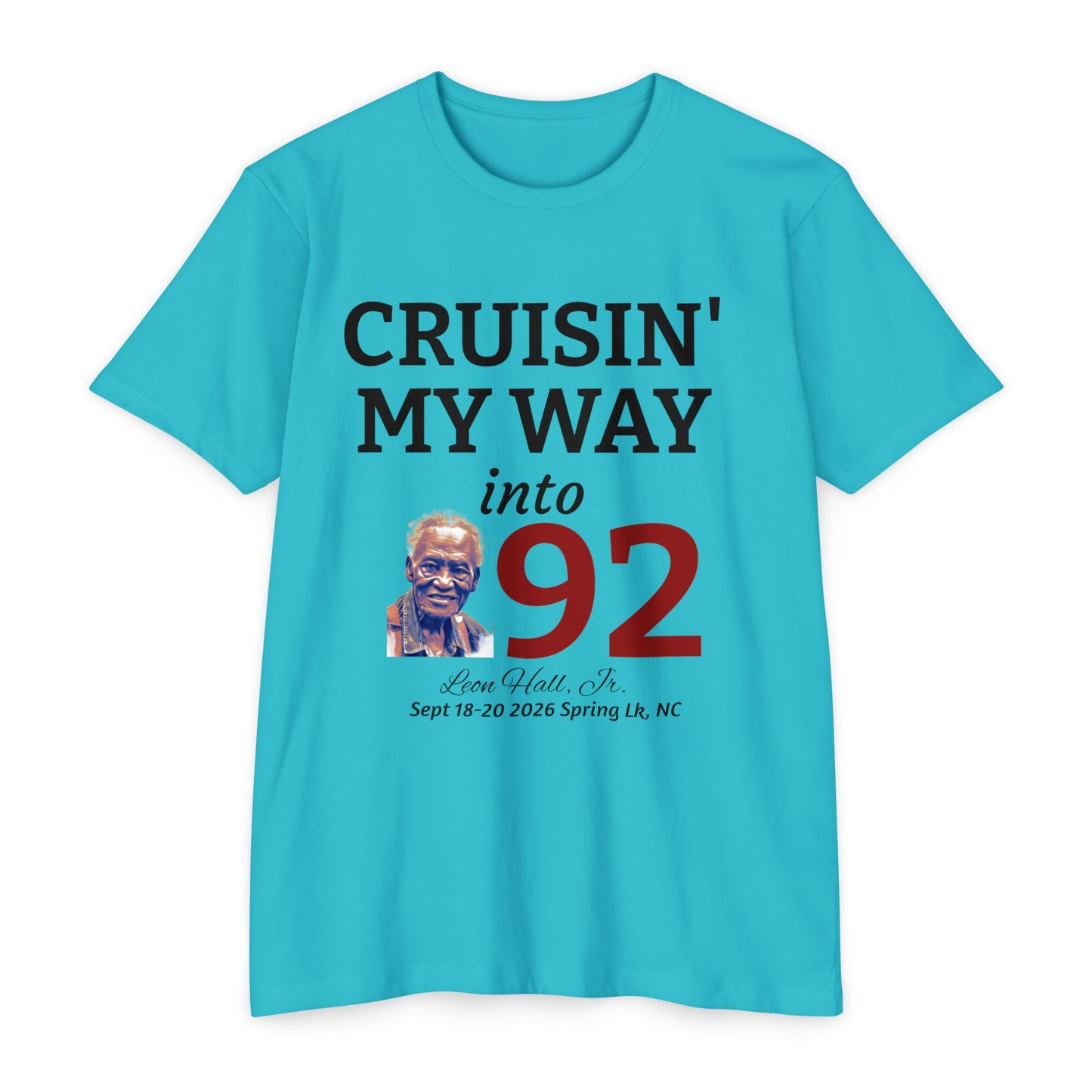 Cruisin' My Way into 92 Leon's Birthday T-Shirt Nothing on the back — 'Straight Outta 1934' Vintage Celebration Tee