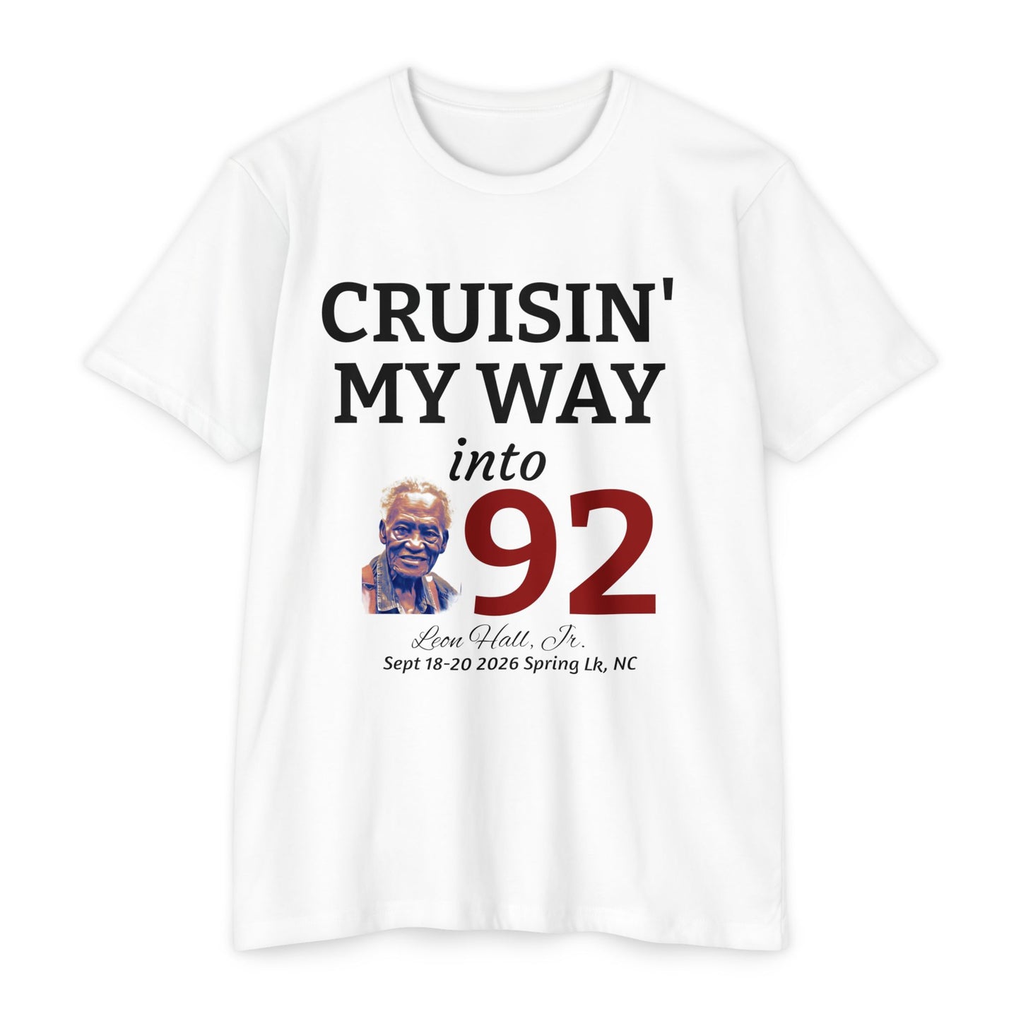 Cruisin' My Way into 92 Leon's Birthday T-Shirt Nothing on the back — 'Straight Outta 1934' Vintage Celebration Tee