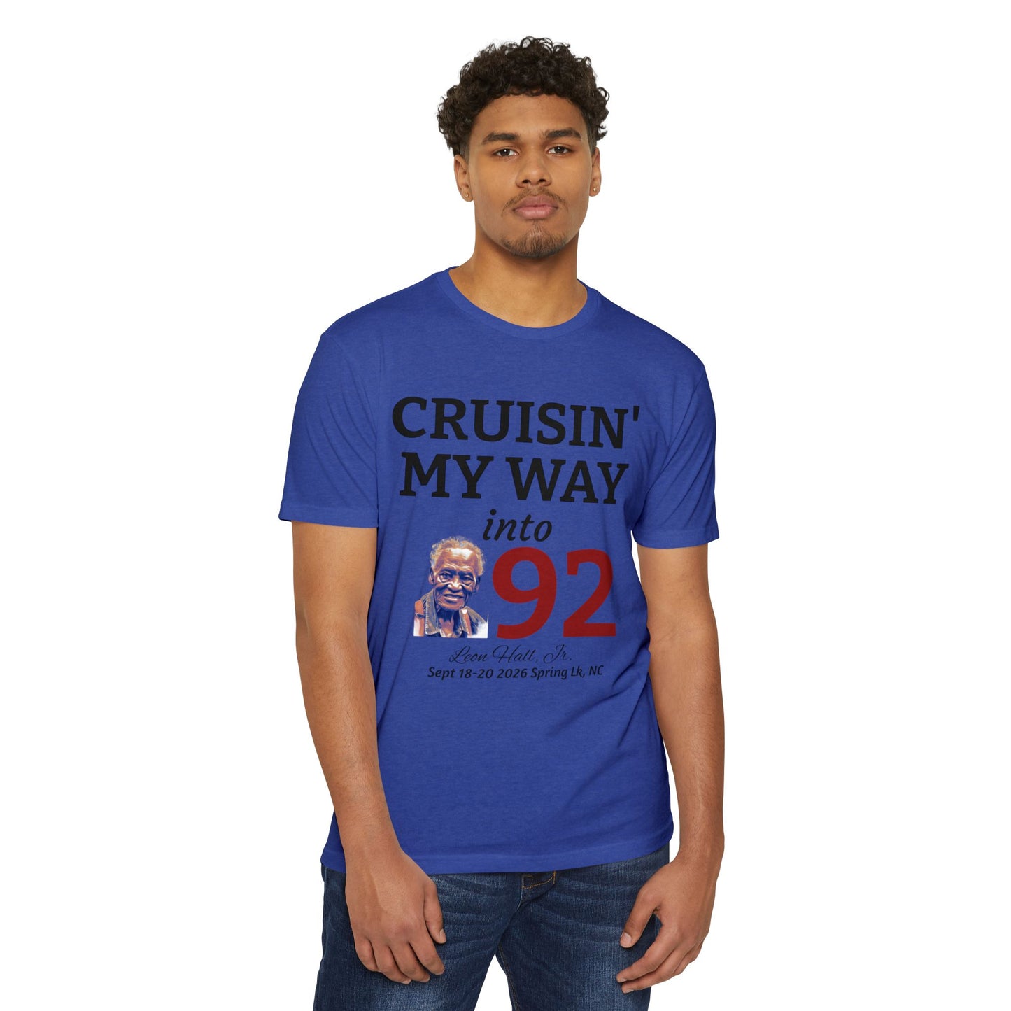 Cruisin' My Way into 92 Leon's Birthday T-Shirt Nothing on the back — 'Straight Outta 1934' Vintage Celebration Tee