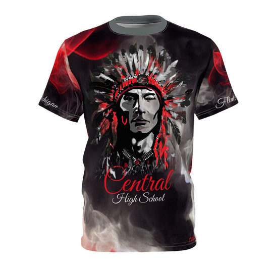 Straight Outta - Flint Central Indians High School Vibe Tee by tah