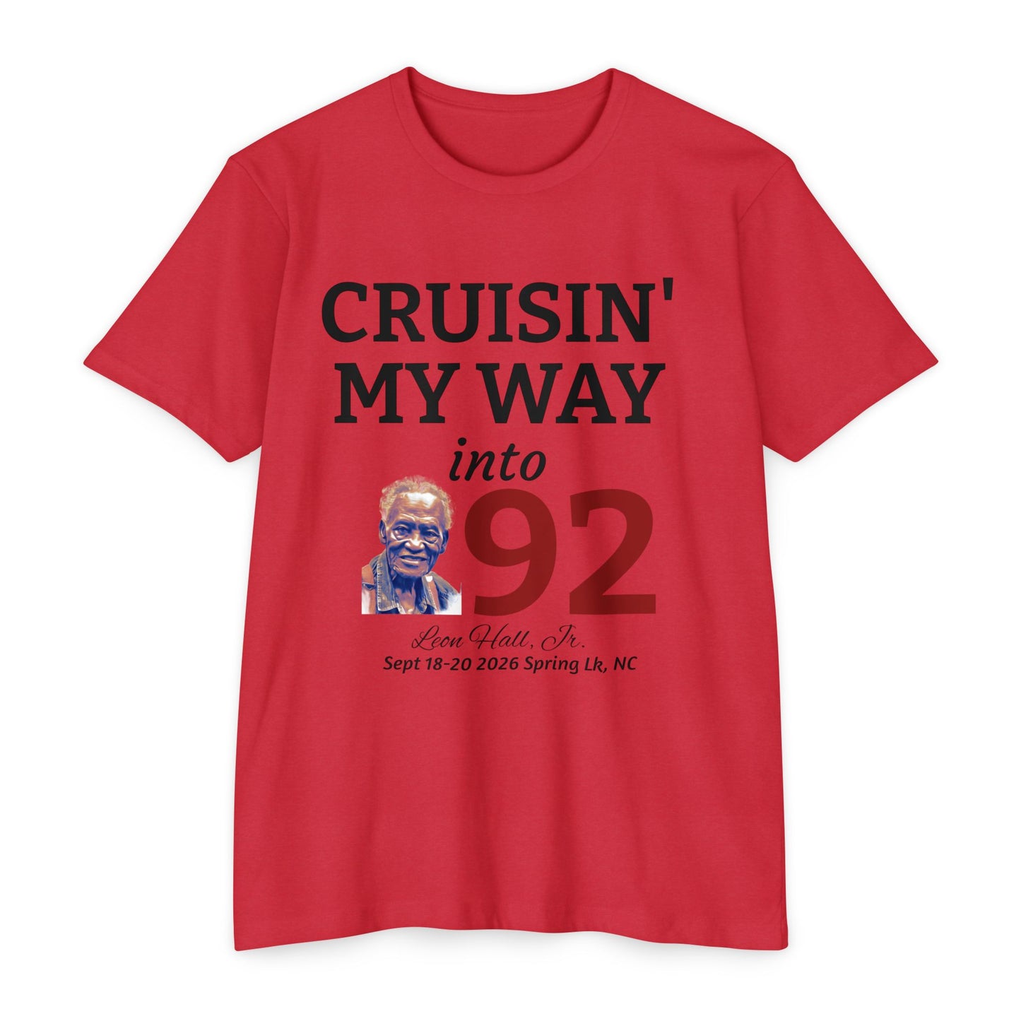Cruisin' My Way into 92 Leon's Birthday T-Shirt Nothing on the back — 'Straight Outta 1934' Vintage Celebration Tee