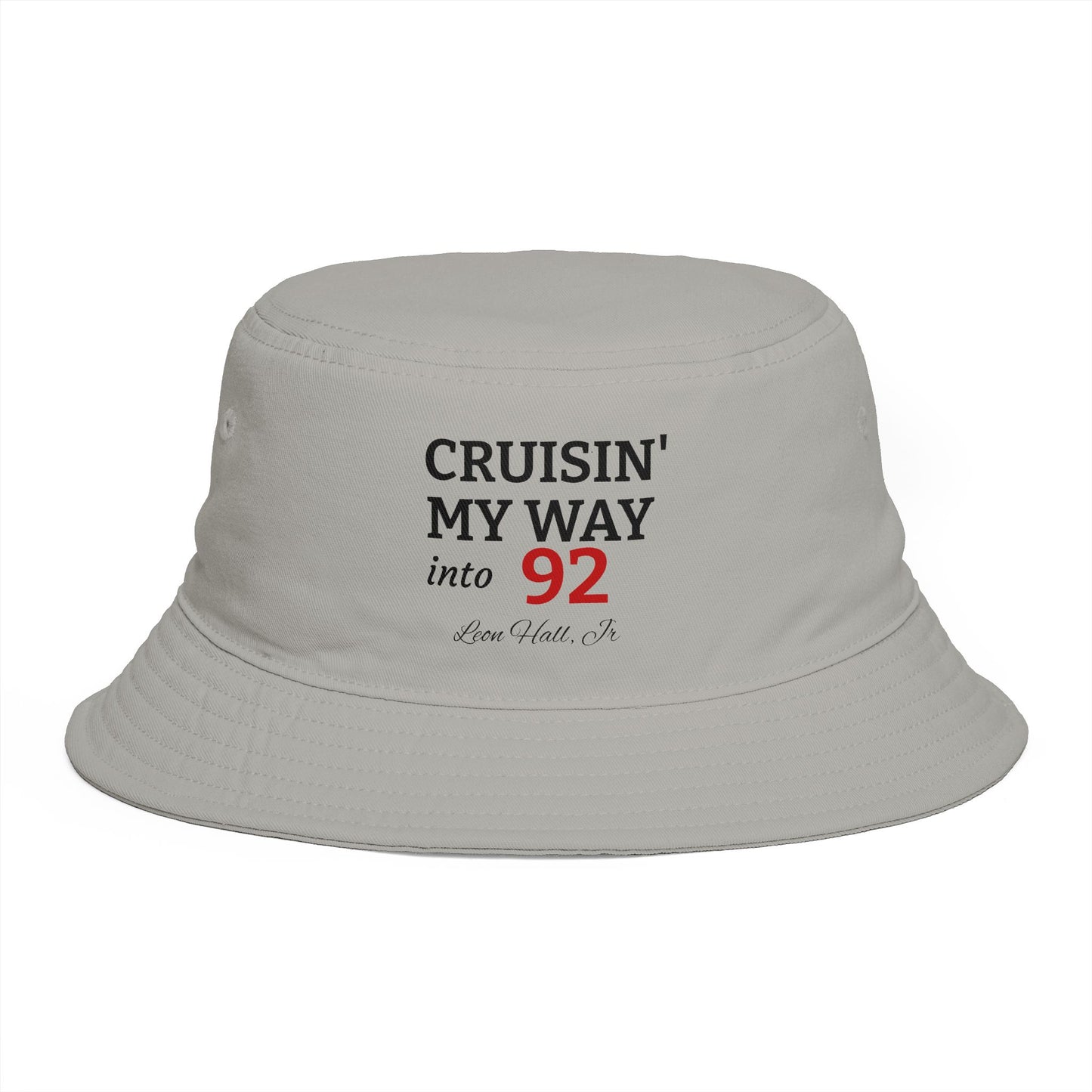 LeonJr, Cruisin' My Way Into 92 Bucket Hat — Vintage Summer Dad Hat