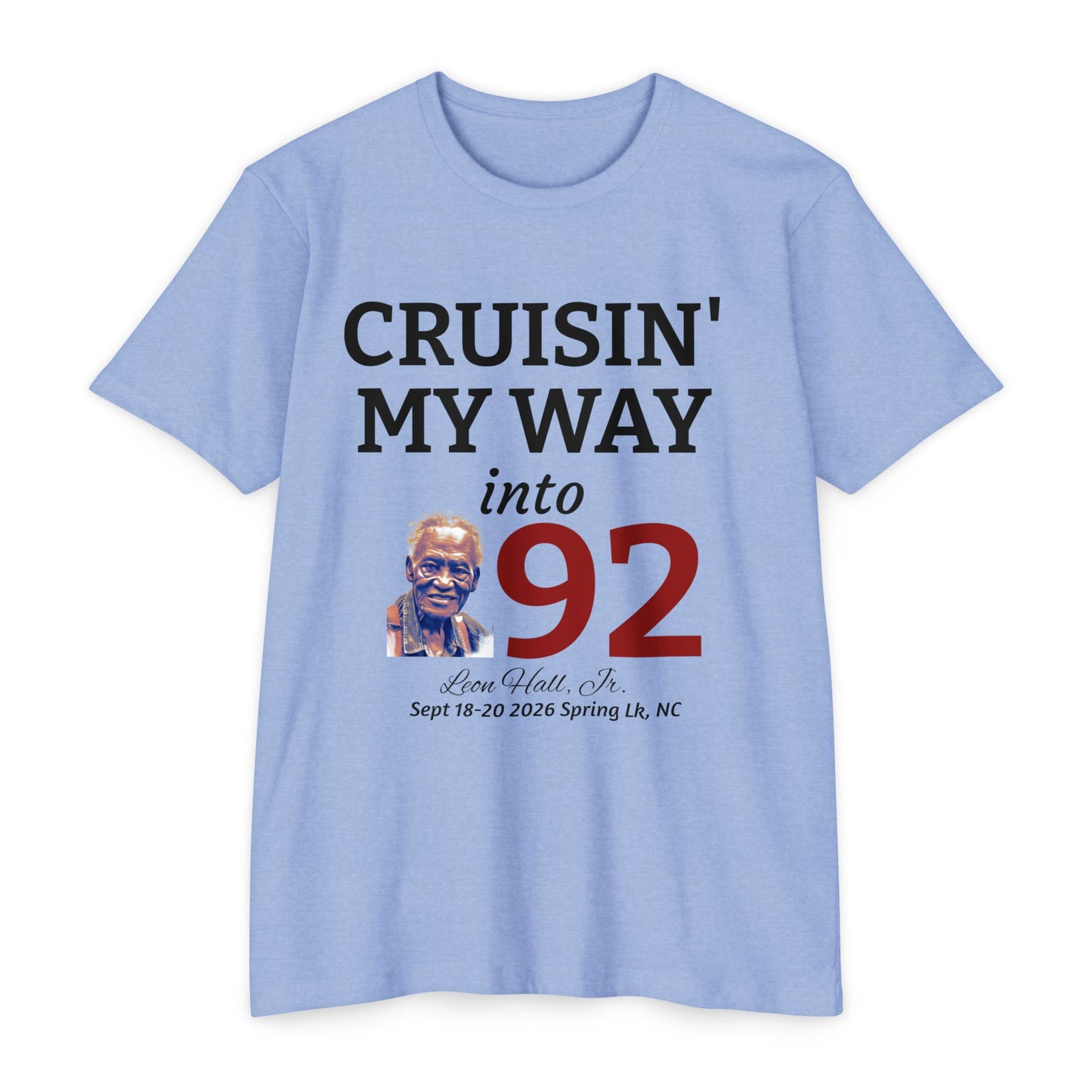 Cruisin' My Way into 92 Leon's Birthday T-Shirt Nothing on the back — 'Straight Outta 1934' Vintage Celebration Tee