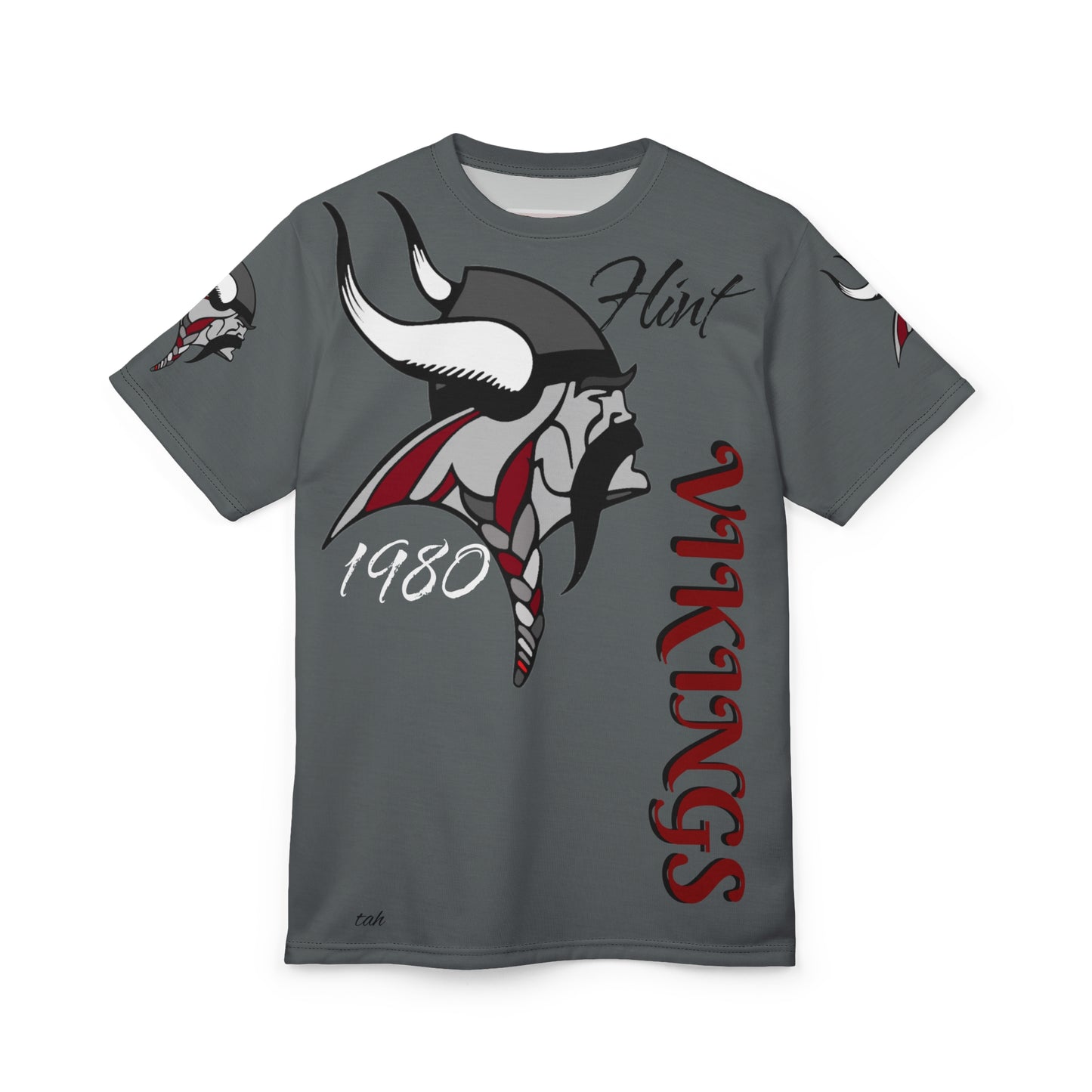 Tee Flint Northern High School (Vikings) 1980 Class Reunion by Tah color gray