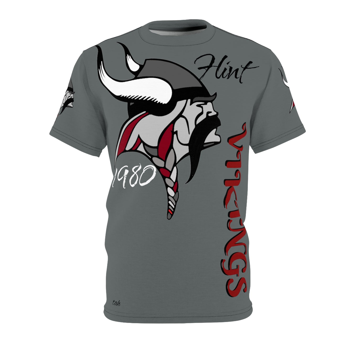Tee Flint Northern High School (Vikings) 1980 Class Reunion by Tah color gray