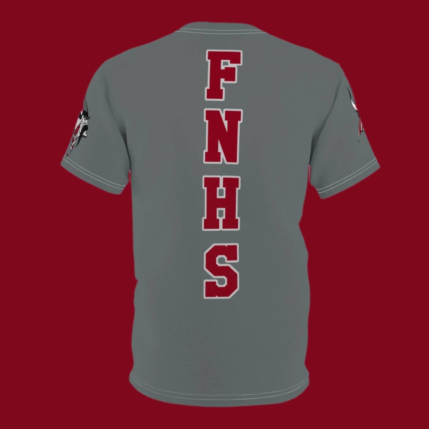 Tee Flint Northern High School (Vikings) 1980 Class Reunion by Tah color gray
