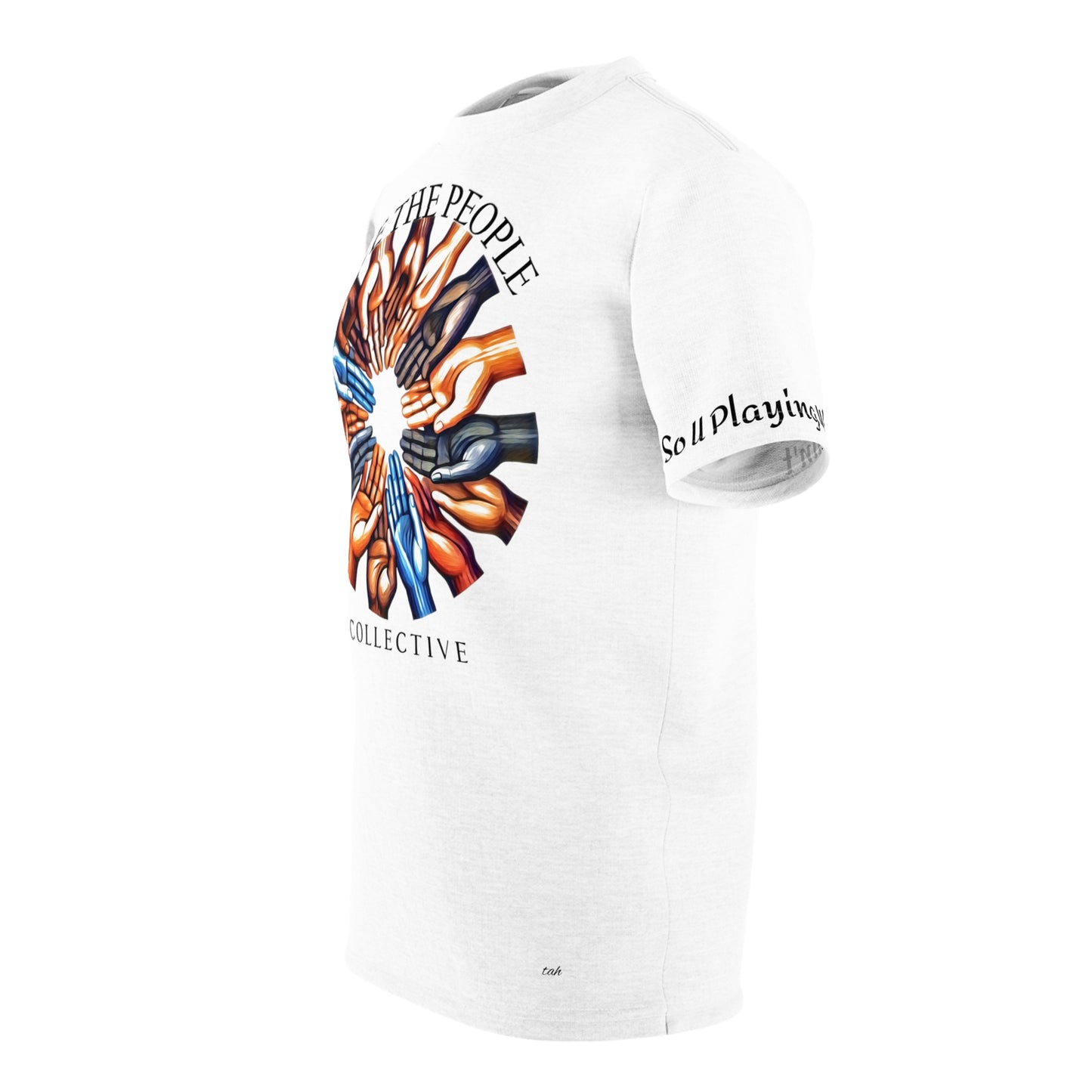 We The People Collective White T-Shirt for Patriotism & Unity designed by tah