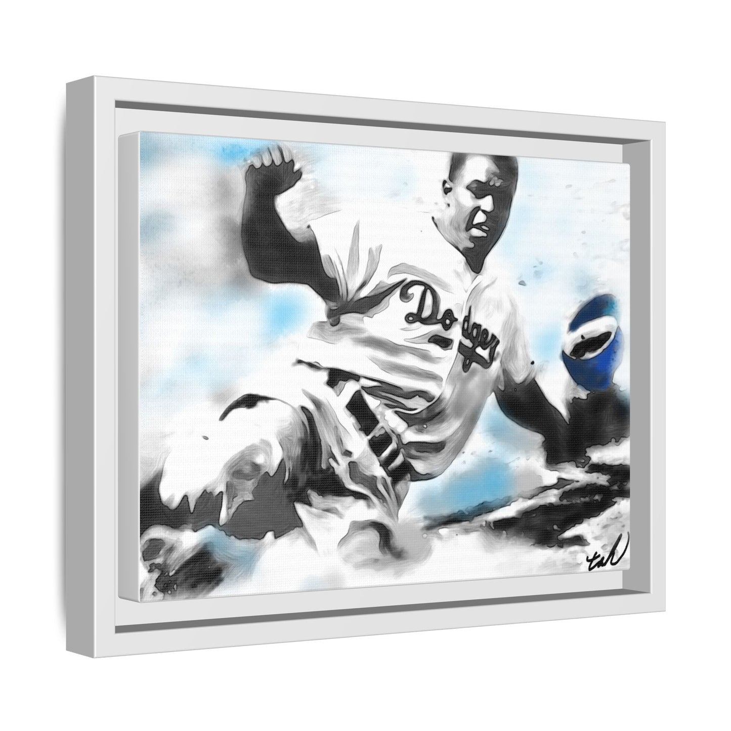 Honoring Baseball Player Jackie Robinson, artist tah