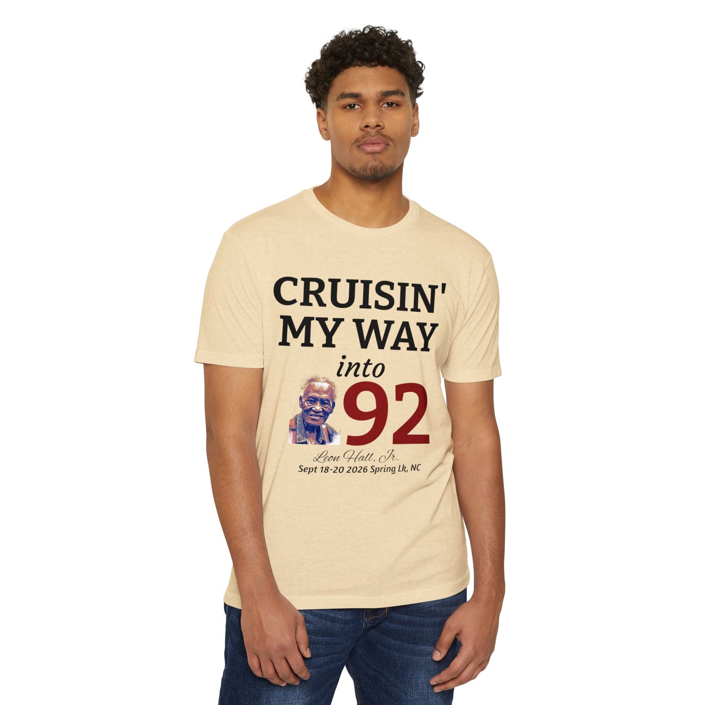 Cruisin' My Way into 92 Leon's Birthday T-Shirt Nothing on the back — 'Straight Outta 1934' Vintage Celebration Tee