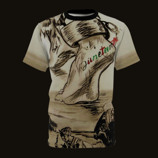 Juneteenth Unisex Tee - Artist tah Straight Outta Flint Michigan Celebration Shirt