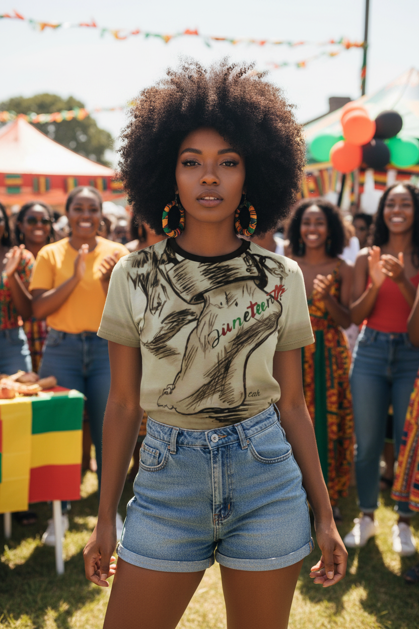 Juneteenth Unisex Tee - Artist tah Straight Outta Flint Michigan Celebration Shirt