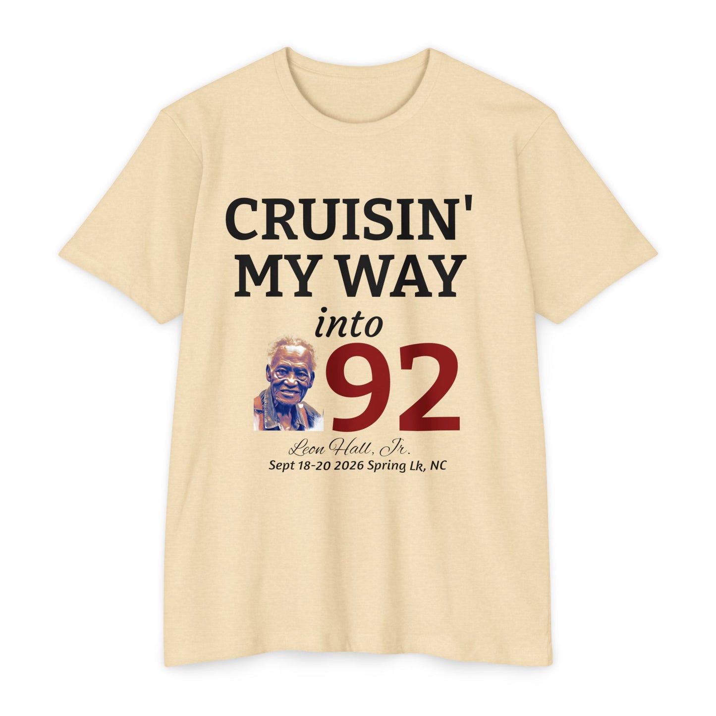 Cruisin' My Way into 92 Leon's Birthday T-Shirt — 'Straight Outta 1934' Vintage Celebration Tee