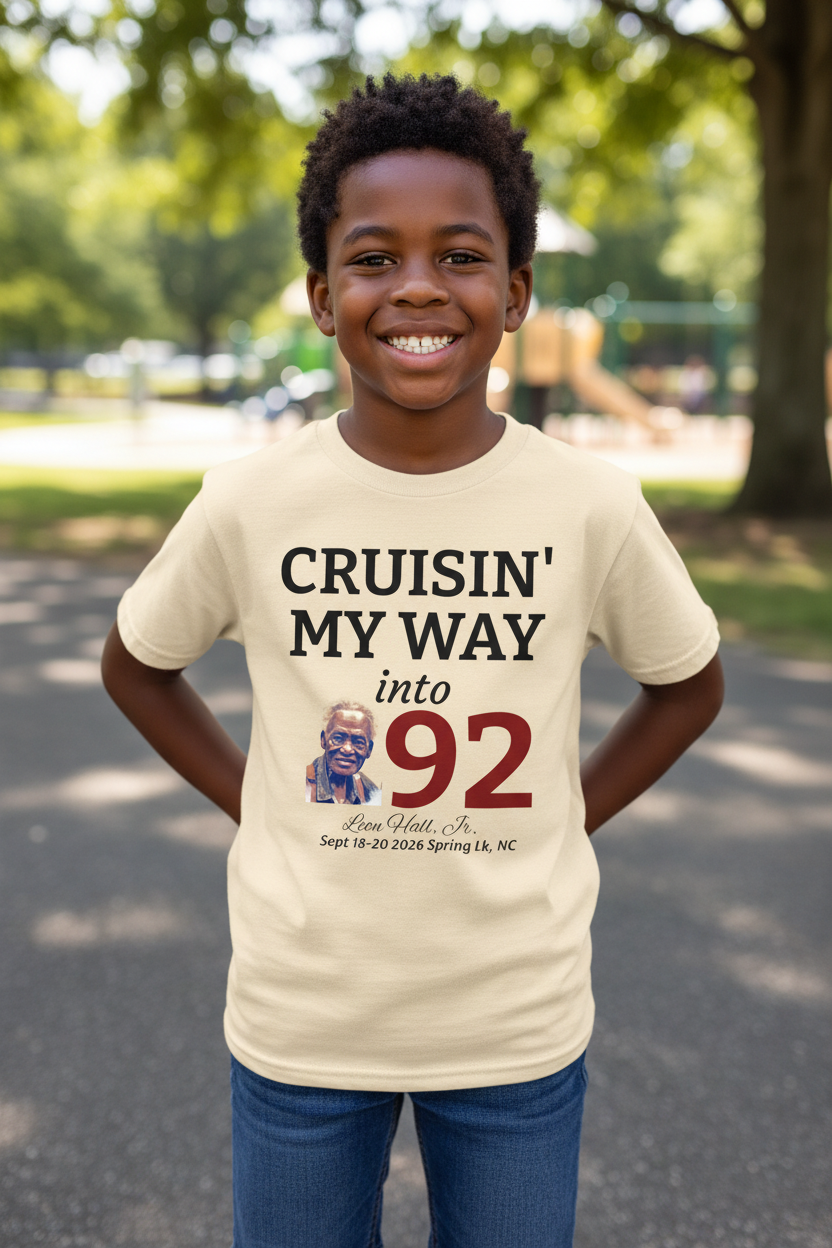Cruisin' My Way into 92 Leon's Birthday T-Shirt — 'Straight Outta 1934' Vintage Celebration Tee