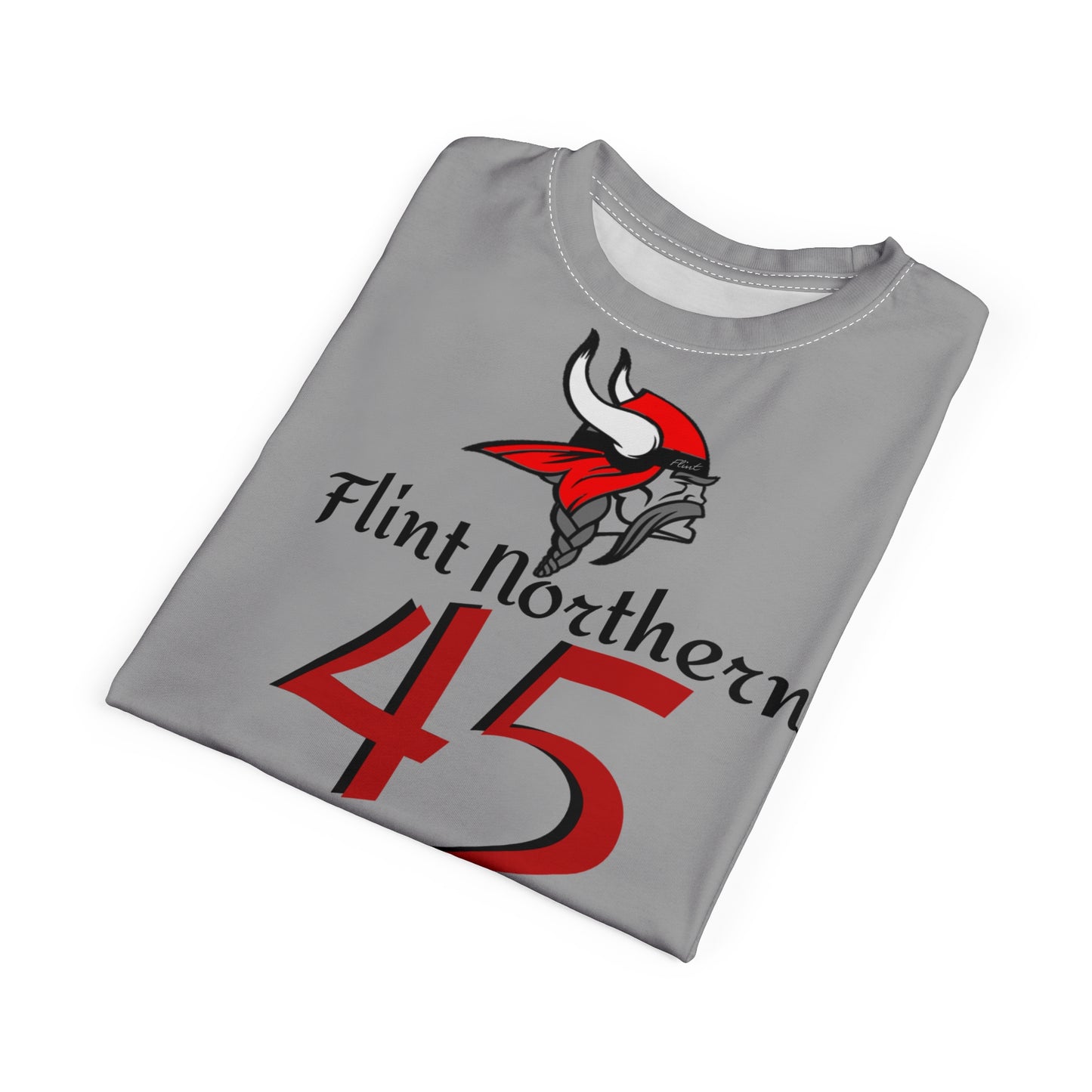 Northern Vikings Class 1981 Unisex Cut & Sew Tee Color Gray Nothing on the back. Designed by tah Straight Outta Flint Northern.