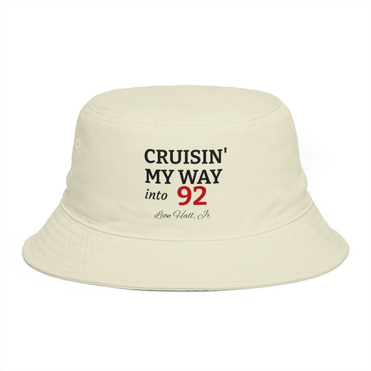 LeonJr, Cruisin' My Way Into 92 Bucket Hat — Vintage Summer Dad Hat