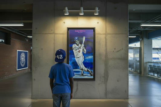 Honoring Baseball Player Mr. Jackie Robinson, artist tah