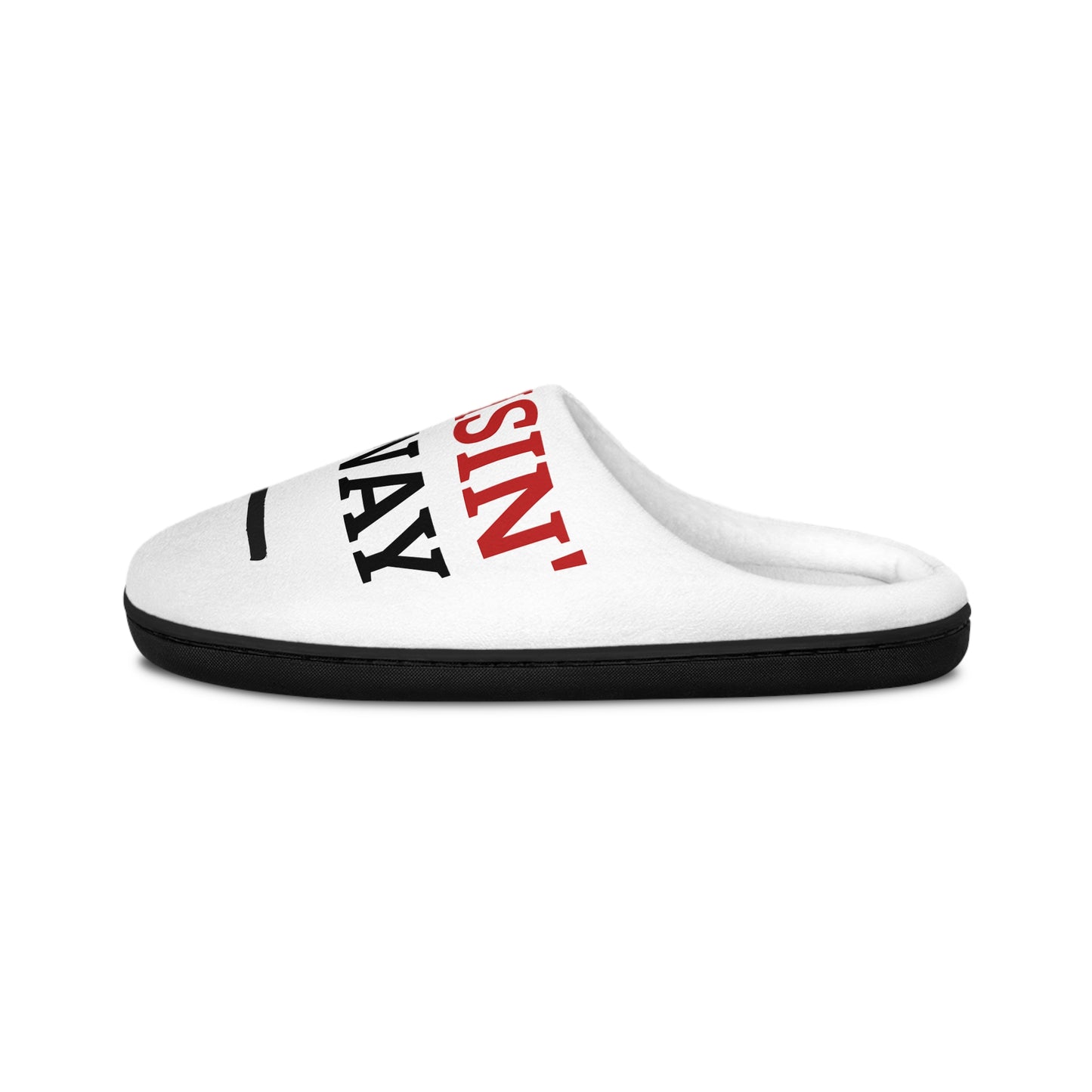Men's Slippers - 'Into 92: Cruisin' My Way' Funny Novelty Indoor Slip-On