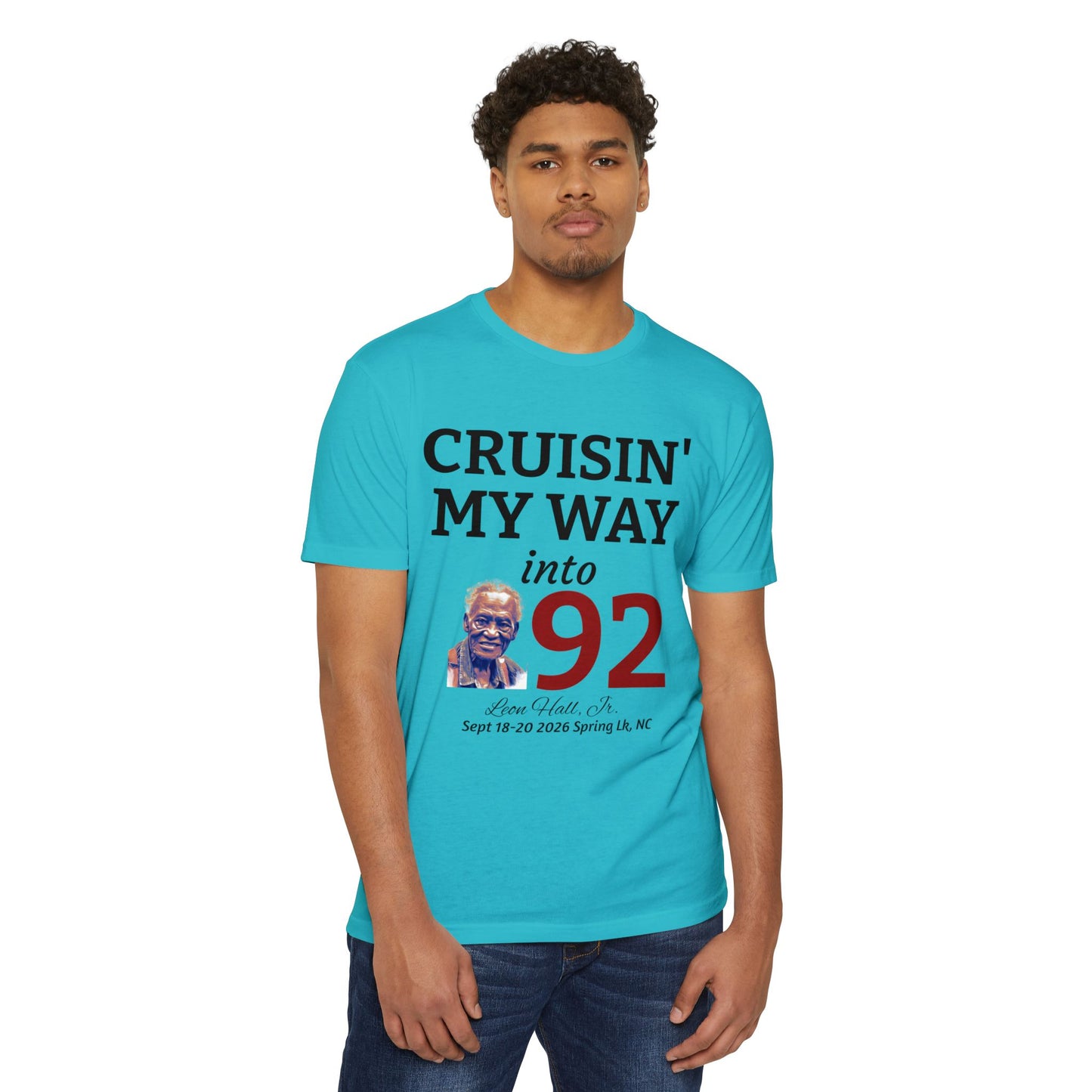 Cruisin' My Way into 92 Leon's Birthday T-Shirt Nothing on the back — 'Straight Outta 1934' Vintage Celebration Tee