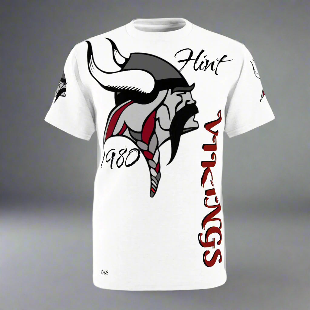 White Tee Flint Northern High School (Vikings) 1980 Class Reunion by Tah