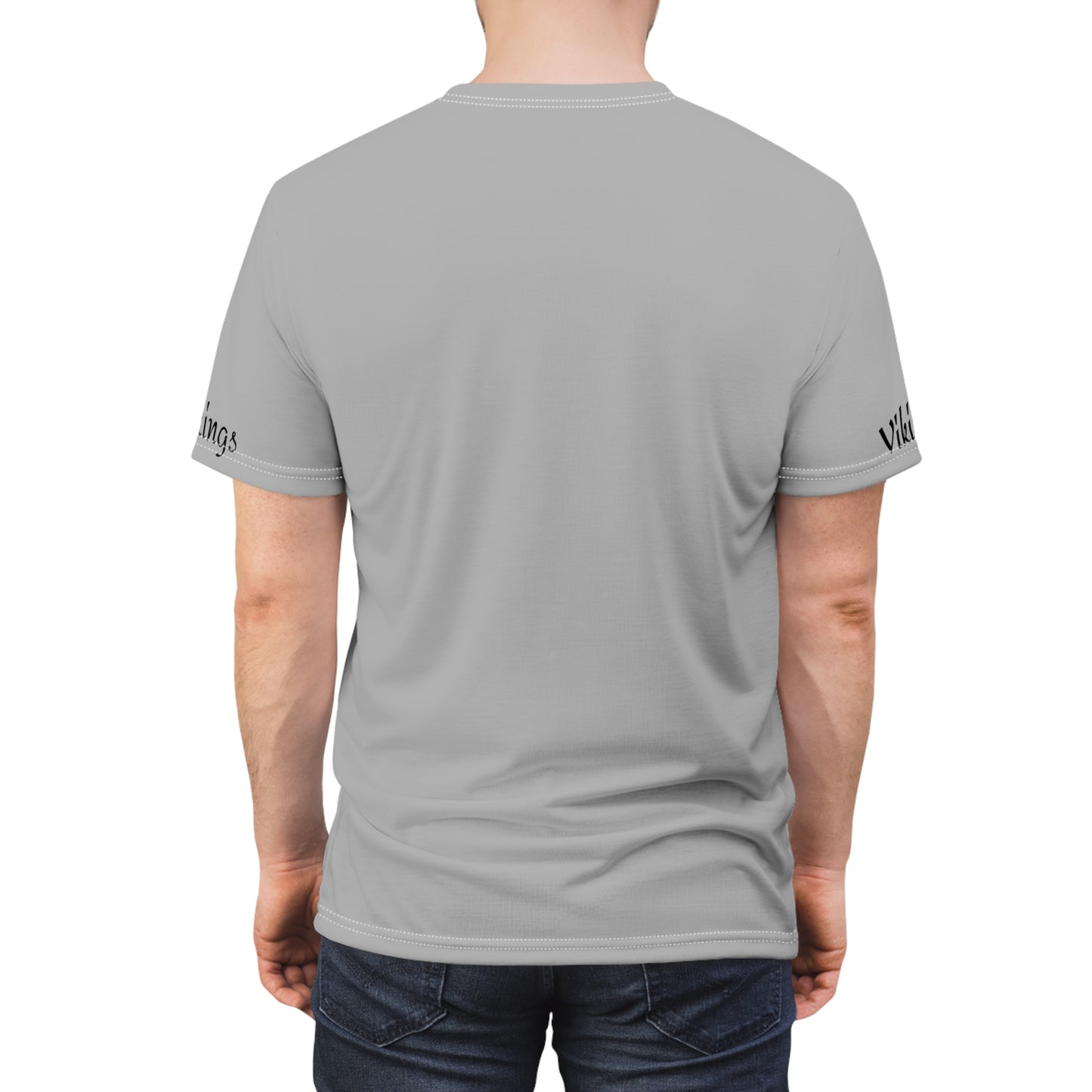 Northern Vikings  plain Unisex Cut & Sew Tee Color Gray Nothing on the back. Designed by tah Straight Outta Flint Northern.